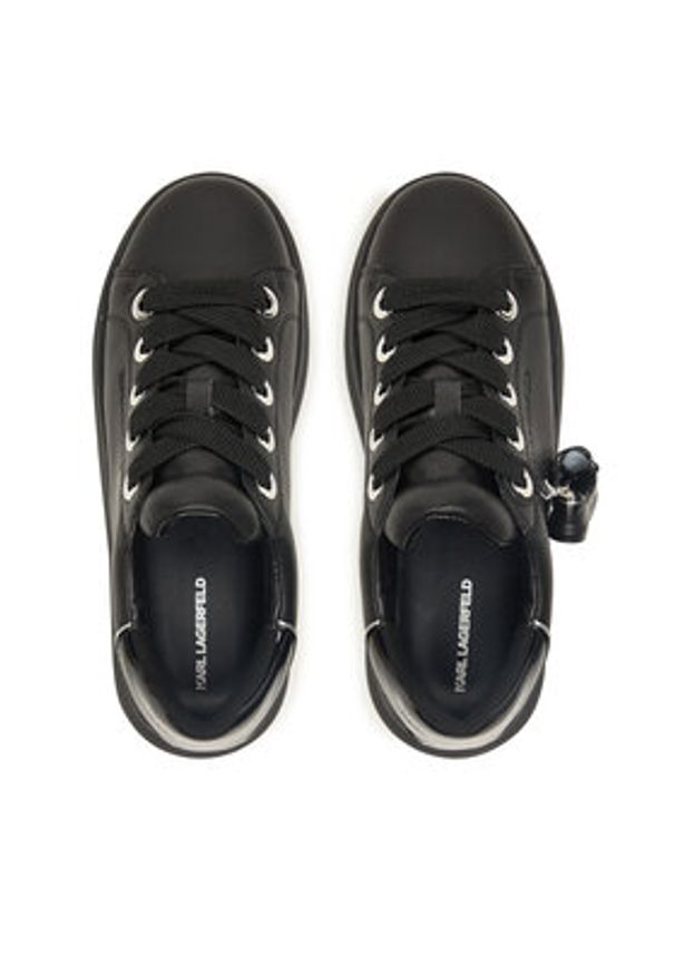 Karl Lagerfeld - KARL LAGERFELD Sneakersy KL62519E Czarny. Kolor: czarny. Materiał: skóra