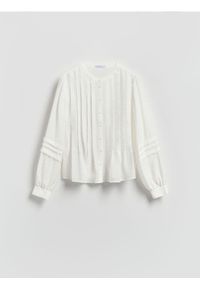 Reserved - Wiskozowa koszula - złamana biel. Materiał: wiskoza #1