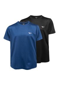 Hi-tec - T-shirt Dziecięca Z Krótkim Rękawem Jodin 2pak. Kolor: czarny, niebieski, wielokolorowy, zielony. Długość rękawa: krótki rękaw. Długość: krótkie #1