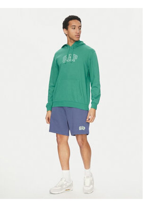 GAP - Gap Szorty sportowe 703989-04 Niebieski Regular Fit. Kolor: niebieski. Materiał: bawełna. Styl: sportowy