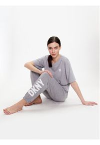 DKNY Spodnie piżamowe YI2822635 Szary Regular Fit. Kolor: szary. Materiał: bawełna