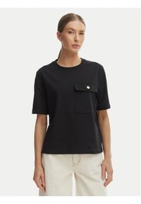 TOMMY HILFIGER - Tommy Hilfiger T-Shirt WW0WW49249 Czarny Relaxed Fit. Kolor: czarny. Materiał: bawełna #1