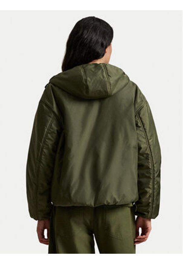 Polo Ralph Lauren Kurtka przejściowa 211A93243001 Zielony Relaxed Fit. Typ kołnierza: polo. Kolor: zielony. Materiał: syntetyk