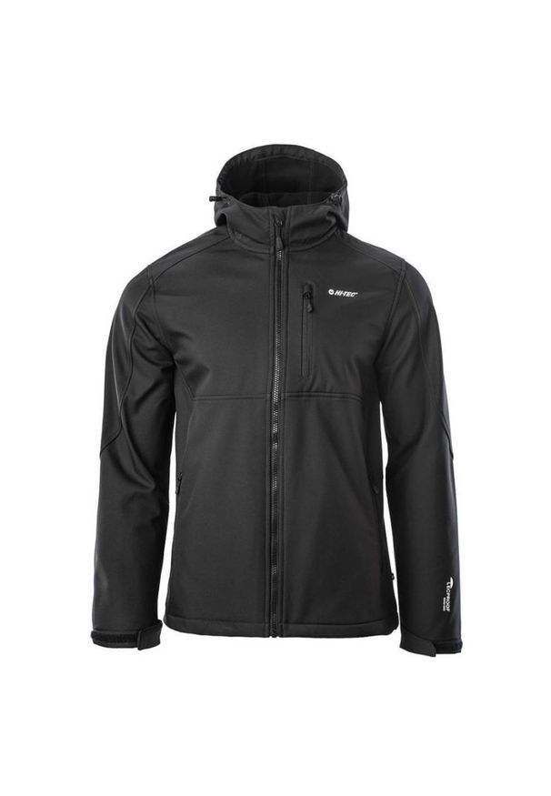 Hi-tec - Kurtka męska Softshell Hi-Tec Salmir - czarna, Rozmiar M. Kolor: czarny. Materiał: softshell