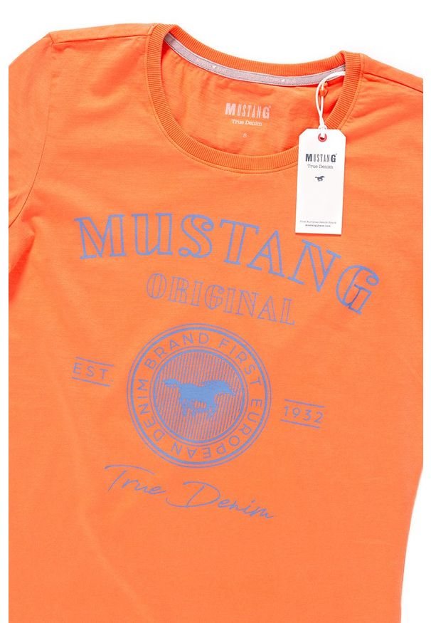 Mustang - MUSTANG T SHIRT DAMSKI Alexia C Print 1009840 7096. Wzór: nadruk