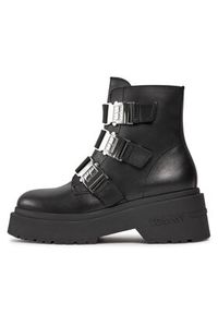 Tommy Jeans Botki Tjw Chunky Boot Hardware EN0EN02443 Czarny. Kolor: czarny. Materiał: skóra #4