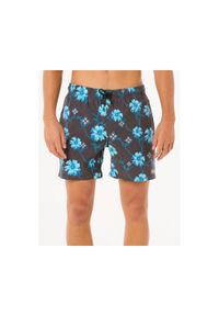 Spodenki surfingowe męskie Rip Curl Surf Revival Floral Volley Czarny. Kolor: czarny