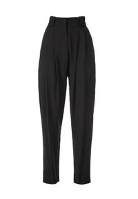 ANIA KUCZYŃSKA - Wełniane czarne spodnie Ornella. Stan: podwyższony. Kolor: czarny. Materiał: wełna #3