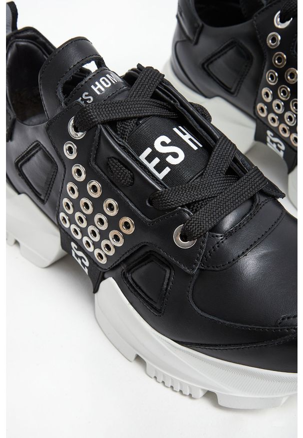 Les Hommes - Sneakersy męskie skórzane LES HOMMES. Materiał: skóra
