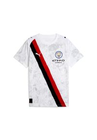 Puma - Młodzieżowa koszulka KIDSUPER × MANCHESTER CITY PUMA. Kolor: biały, wielokolorowy, czarny