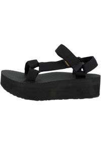 Sandały Teva Model W Flatform Univers Kolor Czarny. Kolor: czarny. Materiał: materiał, syntetyk