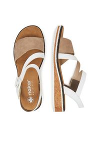 Rieker Sandały CEO-V3660-60 Biały. Kolor: biały. Materiał: materiał #5