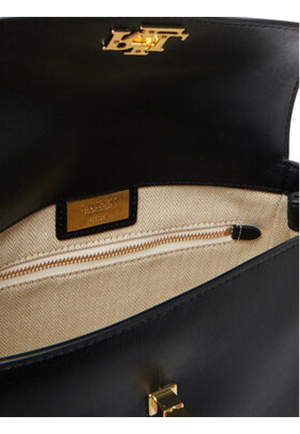 Lauren Ralph Lauren - LAUREN RALPH LAUREN Torebka 431P15611002 Czarny. Kolor: czarny. Materiał: skórzane