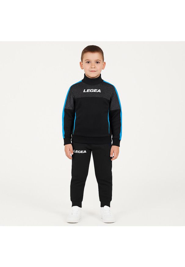 LEGEA - Komplet dla chłopca DAMASCO JR. Okazja: na uczelnię. Kolor: szary, niebieski, wielokolorowy, czarny. Materiał: dresówka, materiał. Długość: długie. Styl: sportowy