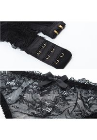 Intica - Koronkowy komplet bielizny z subtelnymi kokardkami na specjalne okazje Aristea. Kolor: czarny. Materiał: koronka. Wzór: aplikacja #4