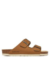 Klapki Genuins. Kolor: brązowy #1