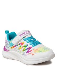 skechers - Sneakersy Skechers Radiant Swirl 302434L/WMLT White/Multi. Kolor: biały. Materiał: skóra #1
