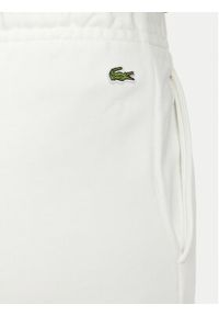 Lacoste Spodnie dresowe XF5268 Biały Regular Fit. Kolor: biały. Materiał: bawełna #2