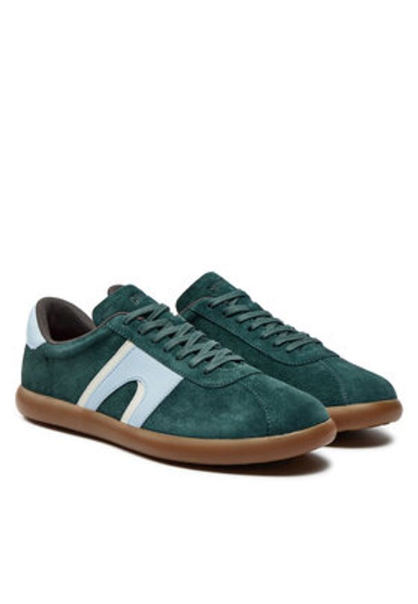 Camper Sneakersy K100937-006 Zielony. Kolor: zielony. Materiał: zamsz, skóra