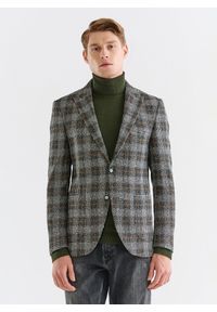 Pako Lorente - PAKO LORENTE – Marynarka casualowa w kratę. Okazja: na co dzień. Sezon: jesień. Styl: casual