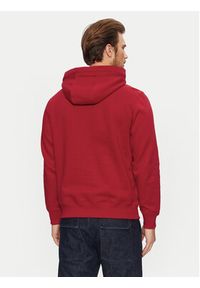 TOMMY HILFIGER - Tommy Hilfiger Bluza MW0MW39050 Czerwony Regular Fit. Kolor: czerwony. Materiał: bawełna, syntetyk #3