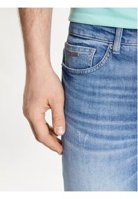BOSS - Boss Szorty jeansowe Delaware 50490005 Niebieski Slim Fit. Kolor: niebieski. Materiał: bawełna #4