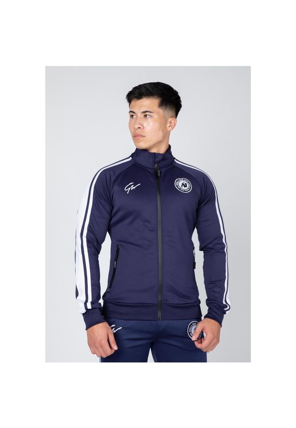 GORILLA WEAR - Bluza fitness męska Gorilla Wear Stratford Jacket. Kolor: niebieski. Sport: fitness