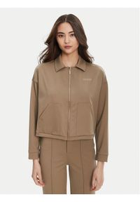 Guess Bluza V5YL08 KCX42 Brązowy Regular Fit. Kolor: brązowy. Materiał: syntetyk