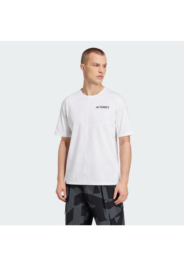 Adidas - Koszulka Terrex Multi Climacool. Kolor: biały. Technologia: ClimaCool (Adidas). Sport: turystyka piesza