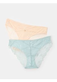 Sinsay - Majtki figi koronkowe 2 pack - wielobarwny. Materiał: koronka