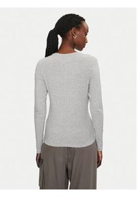 only - ONLY Bluzka Riley 15323159 Szary Slim Fit. Kolor: szary. Materiał: bawełna #2