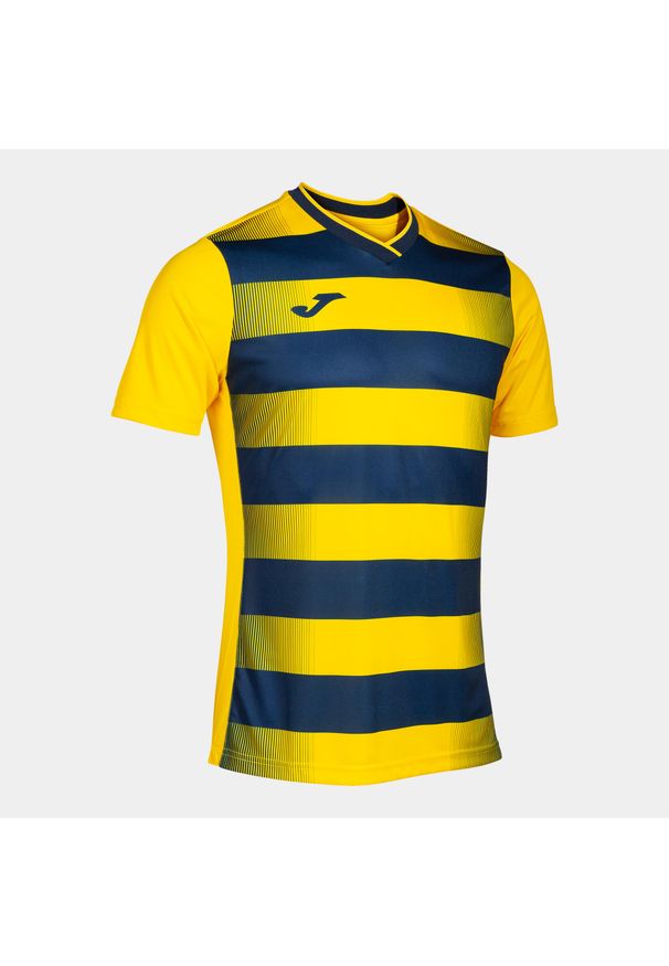 Koszulka do piłki nożnej męska Joma Europa V. Kolor: wielokolorowy, niebieski, żółty. Sport: piłka nożna