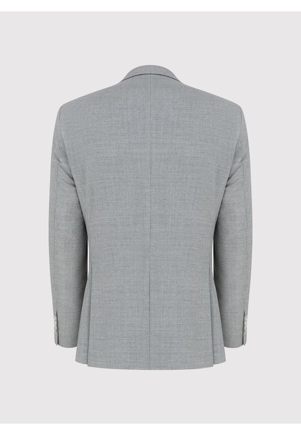 Pako Lorente - PAKO LORENTE – Szara marynarka męska z wełną. Okazja: na co dzień. Kolor: szary. Materiał: wełna. Wzór: gładki. Styl: klasyczny, casual