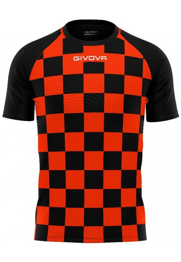 Koszulka Sportowa Givova Dama Pomarańczowa/Czarna - Optymalny Komfort. Kolor: czarny, pomarańczowy, żółty, wielokolorowy. Materiał: poliester. Sport: piłka nożna