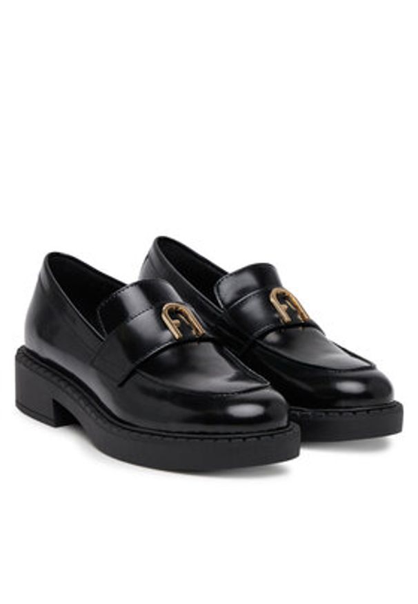 Furla Loafersy New Legacy YJ81FNL BX4042 AL O6000 Czarny. Kolor: czarny. Materiał: skóra