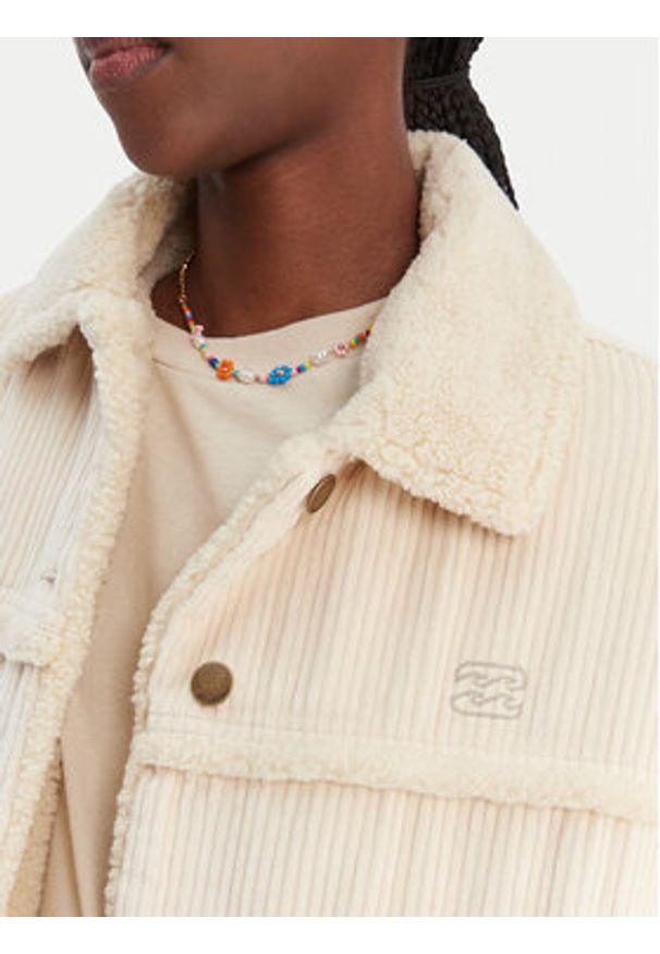 Billabong Kurtka przejściowa Cord In Love EBJJK00163 Écru Regular Fit. Materiał: bawełna