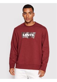 Levi's® Bluza Graphic 38423-0016 Bordowy Regular Fit. Kolor: czerwony. Materiał: bawełna