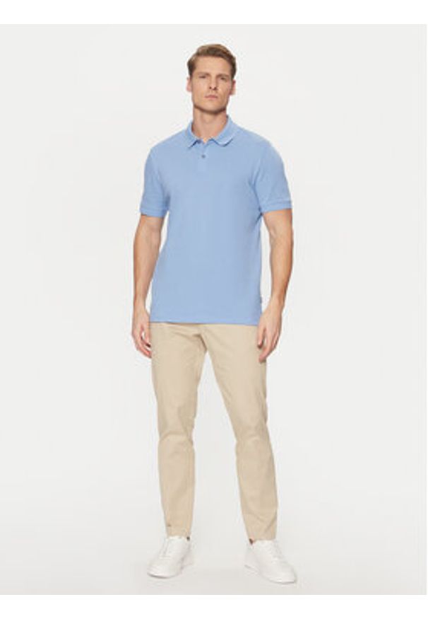 BOSS Polo Pallas 50468362 Niebieski Regular Fit. Typ kołnierza: polo. Kolor: niebieski. Materiał: bawełna