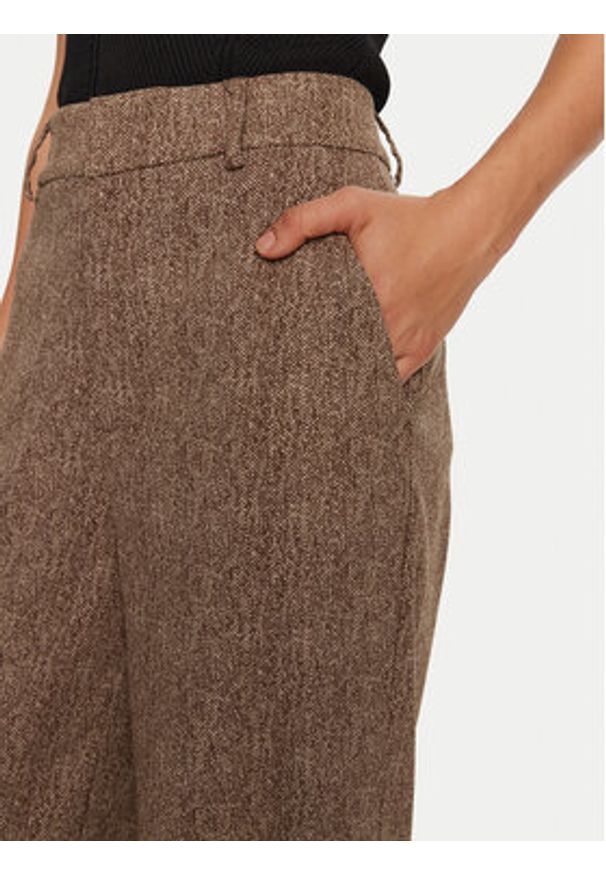 STAUD Spodnie palazzo Prince R24F4138 Beżowy Regular Fit. Kolor: beżowy. Materiał: wiskoza