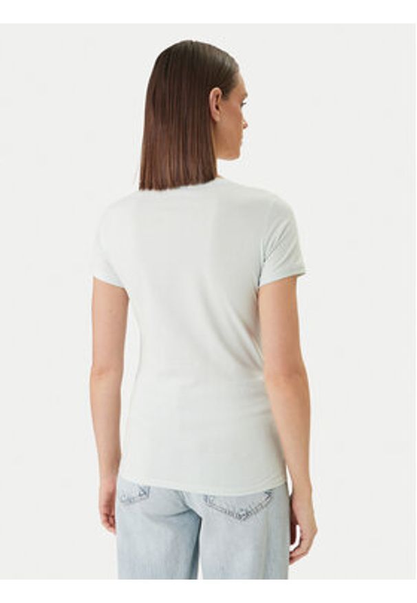 Guess T-Shirt W2YI45 J1314 Zielony Slim Fit. Kolor: zielony. Materiał: bawełna