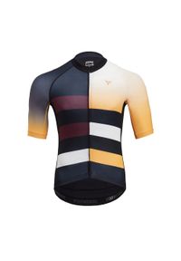 Silvini - Koszulka rowerowa męska SILVINI Mazzano. Kolor: fioletowy, czarny, pomarańczowy, wielokolorowy