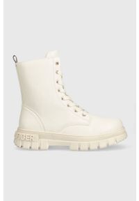 TOMMY HILFIGER - Tommy Hilfiger obuwie zimowe kolor biały. Nosek buta: okrągły. Zapięcie: sznurówki. Kolor: biały. Materiał: materiał. Sezon: zima #1