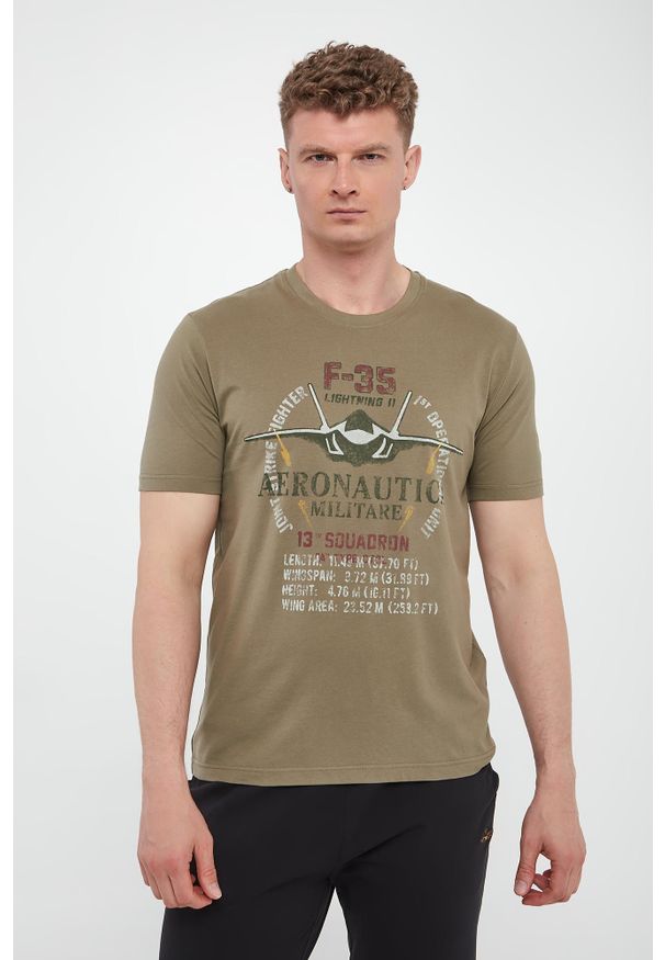 Aeronautica Militare - T-shirt męski z grafiką AERONAUTICA MILITARE