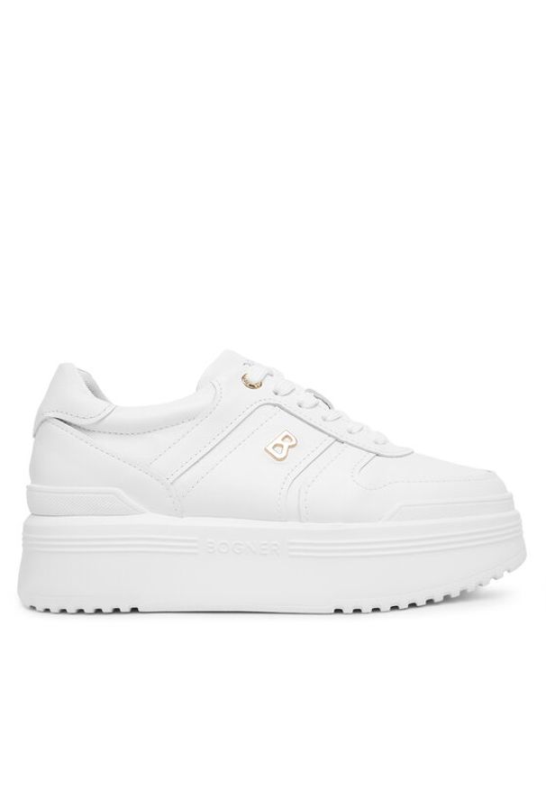 Bogner Sneakersy New York 1 B 22540105 Biały. Kolor: biały. Materiał: skóra