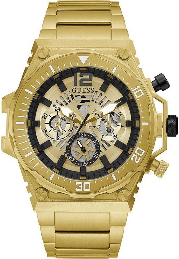 Zegarek Guess Zegarek męski Guess GW0324G2 złoty. Kolor: złoty