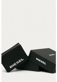 Diesel Portfel skórzany damski kolor czarny. Kolor: czarny. Materiał: skóra #2