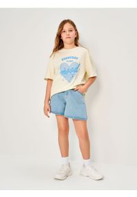 Sinsay - Szorty jeansowe - niebieski. Kolor: niebieski. Materiał: jeans