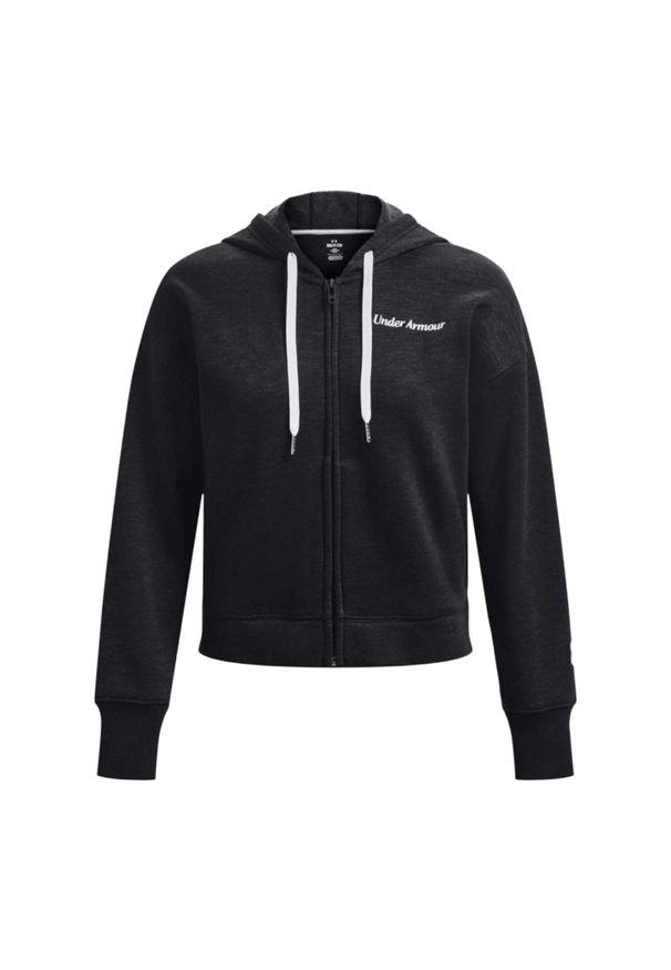 Under Armour - Bluza Rozpinana Damska Skrypt Polar Essential. Kolor: czarny. Materiał: polar