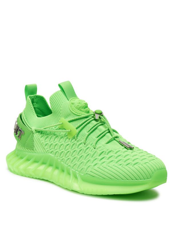 Philipp Plein - PHILIPP PLEIN Sneakersy SADS USC0520 STE003N Zielony. Kolor: zielony. Materiał: materiał