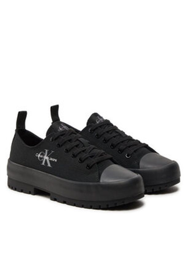 Calvin Klein Jeans Trampki Lugged Hybrid Laceup Ml Mtr YW0YW01505 Czarny. Kolor: czarny. Materiał: materiał